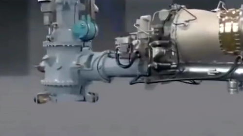直升机螺旋桨动力机械结构动画视频